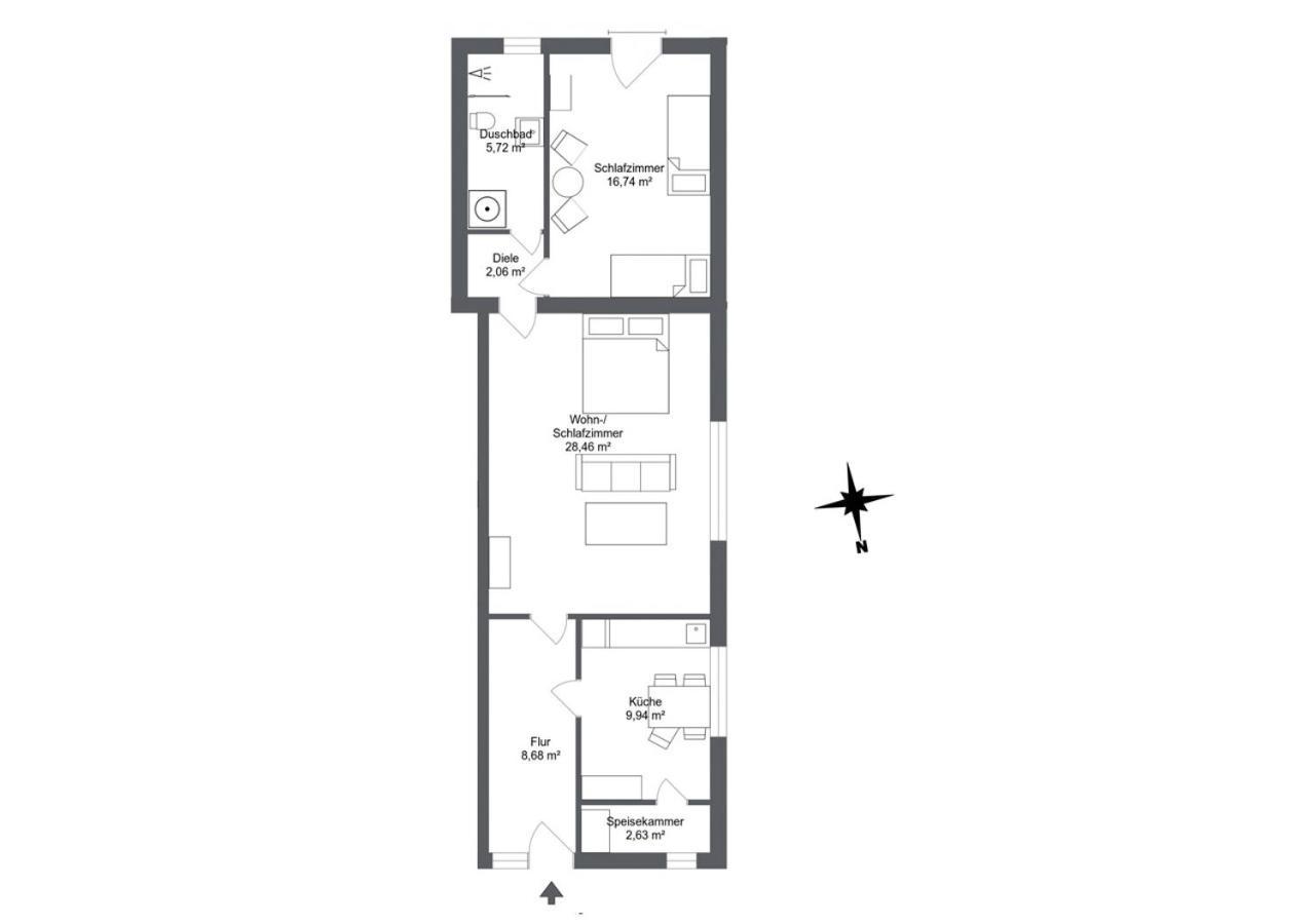 Studioappartement Koenigsacker Ladelund Εξωτερικό φωτογραφία